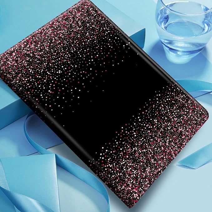 Pink Black Glitter