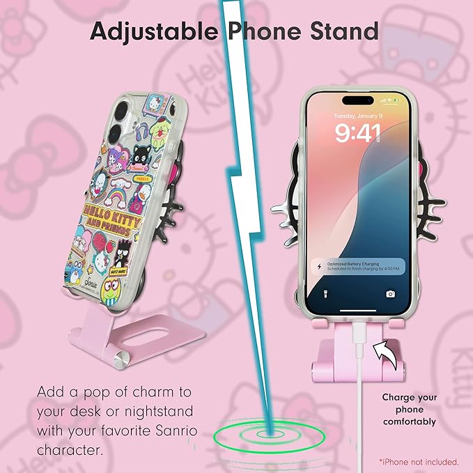 Sonix x Sanrio Character Phone Stand | Adjustable Cell Phone Holder Desk Stand Dock | Hello Kitty Classic
