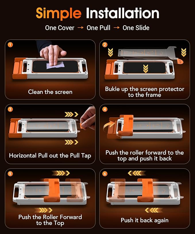 GolbinBox for iPhone 17 Pro Screen Protector [Anti-Reflection] [3D Full Coverage] 12FT Drop Protection 9H+ Hardness Anti-Fingerprint HD Clear Tempered Glass for iPhone 17Pro 6.3 2 Pack