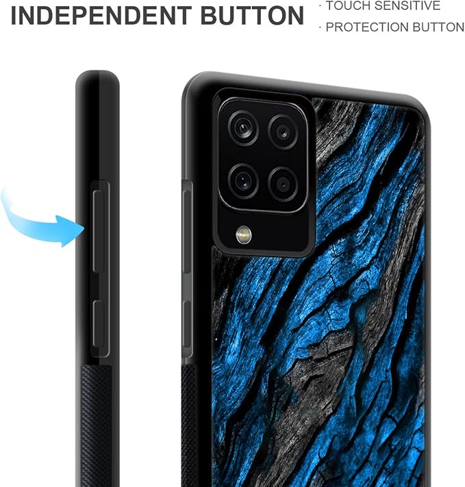 Navy Blue Camo Wood Grain