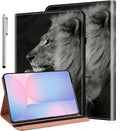 ALILANG Case for Samsung Galaxy Tab S10 FE+/ S10 FE Plus 13.1 Inch 2025 Folio Book Style Shockproof Folding Stand Cover for Samsung S10 FE Plus (SM-X620/SM-X626/SM-X626B) -Two Lion