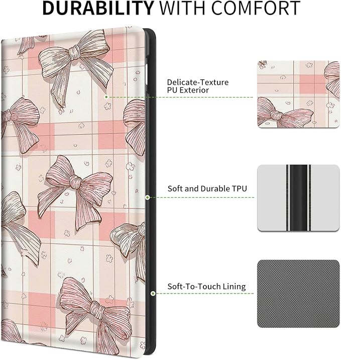 Coquette Pink Bow Plaid