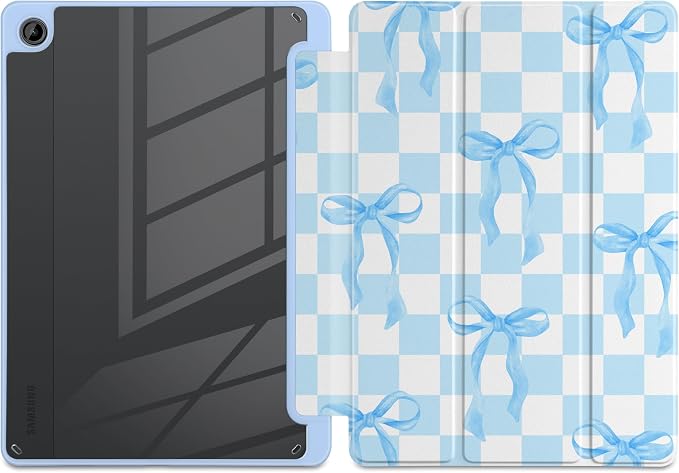 Blue&White Checkers&Bows