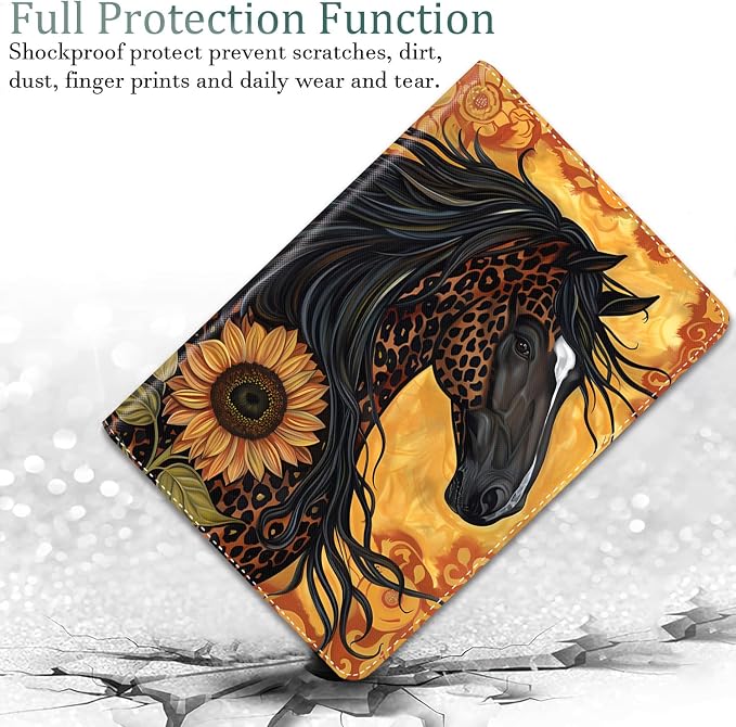 Horse Leopard Print Sunflower