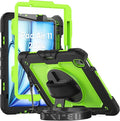 Herize Compatible with iPad Air 11 Inch 7th/6th Generation with Screen Protector | Shockproof Case for iPad Air 11 Inch M3/M2 2025/2024 | Full-Body Silicone Protective Case W/Hand Strap Shoulder Strap