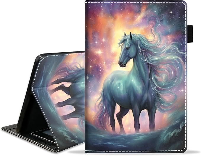 Abstract Paint White Horse