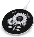 Sunflower with Dragonflies Phone Charger Magnetic Charging Pad Anti-Slip with USB Cable