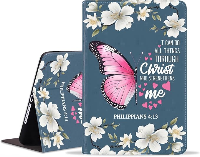 Floral Butterfly Bible Verse Philippians 4:13
