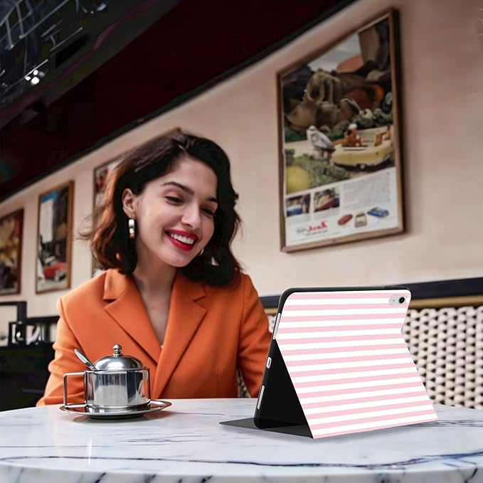 Pink White -Pink Bow