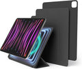 elago Case for iPad Air 13(M4 M3 M2) / Pro 12.9(3rd 4th 5th 6th) -iPad Case with Magnetic Attachment to Metal MaterialsCompatible with Apple iPad Pencil and elago’s Pencil case (Dark Grey)
