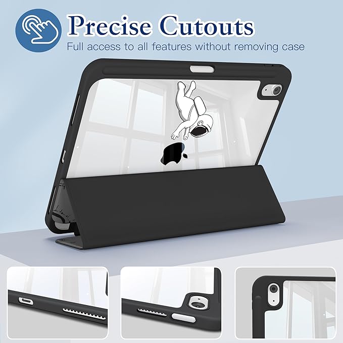 CISSOOK Compatible with iPad (A16) 11th Generation Case 11 Inch 2025 Release for iPad 10th Generation 10.9 Inch 2022 Protective Shell with Pencil Holder Astronaut
