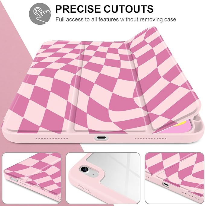 Pink Wavy Checker