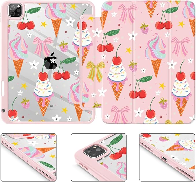 Ice Cream-Bows-Pink
