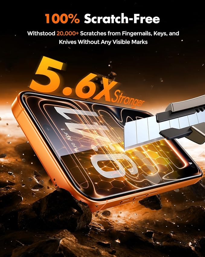 UNBREAKcable for iPhone 17 Pro Max Screen Protector [Quick-Installation Box] 3-Pack 9H+ Hardness Shatterproof Tempered Glass [99.99% HD Clear] [Case Friendly] [Bubble Free] for iPhone 17 Pro Max 6.9
