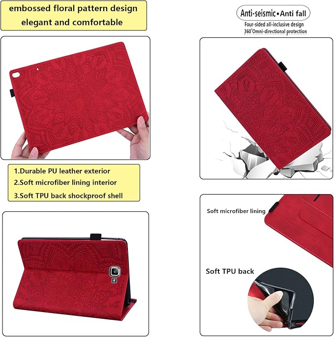 03# Red Paisley Flower