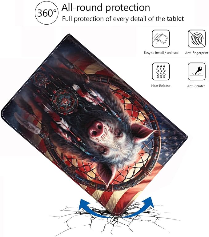 American Flag Dreamcatcher Pig