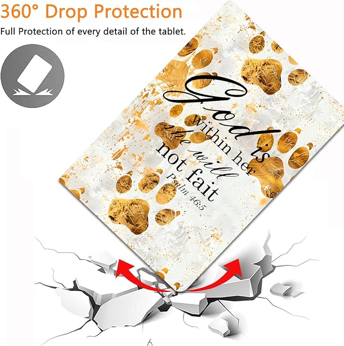 Golden Dog Paw Print Bible