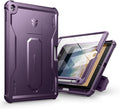 Dexnor for iPad 9.7 Inch 6th /5th Generation(2018/2017) [Built in Screen Protector &amp Kickstand] with Pen Holder Heavy Duty Shockproof Full Body Protective Cover for iPad 6th Generation Case-Purpl