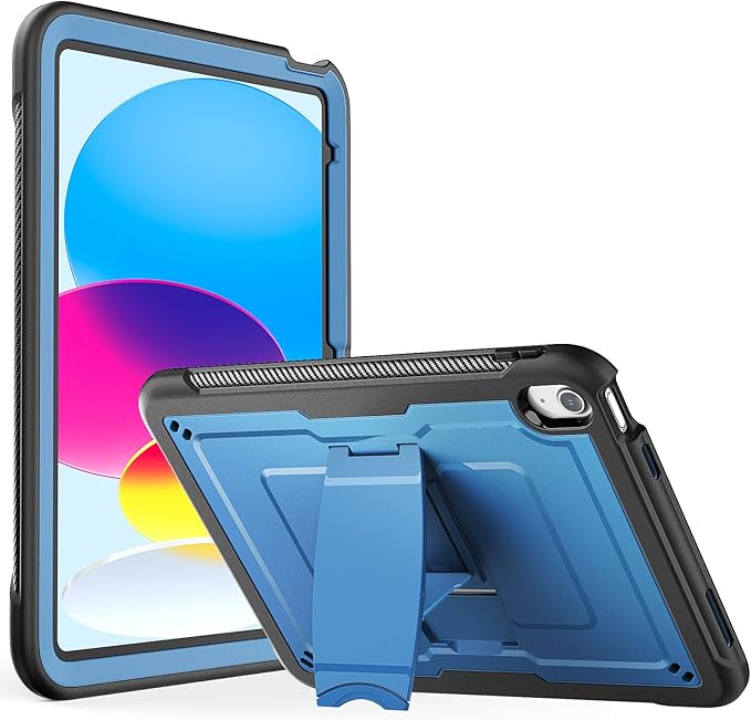 Case for iPad (A16) 11th Generation 11 inch 2025 for iPad 10th Generation 10.9 inch 2022 Full Body Protective Slim Case with Kickstand Blue