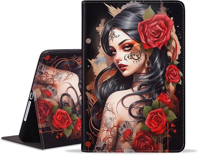 Sugar Skull Girl Roses