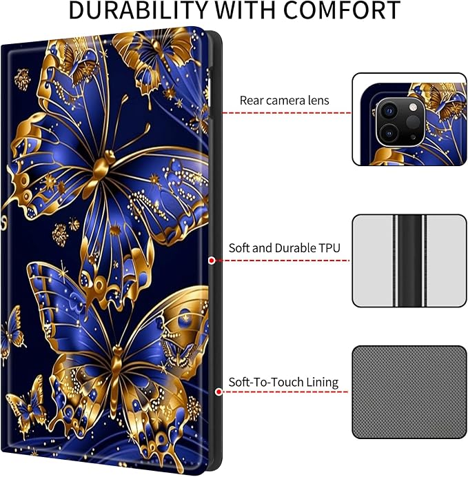 Blue Gold Butterfly