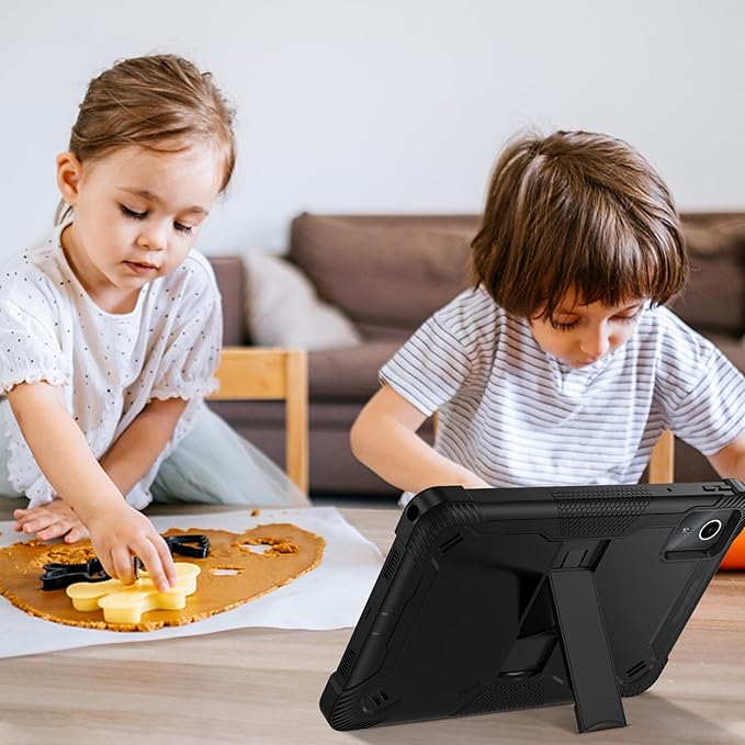 YINLAI for Lenovo Tab M11 Case 11-inch 2024 (TB-330FU) with Kickstand 3 in 1 Hybrid Men Women Kids Heavy Duty Shockproof Protective Tablet Hard Back Cover for Lenovo Tab M11 Black