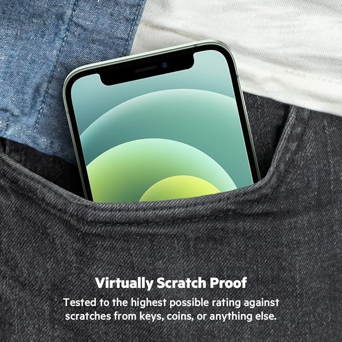 Belkin iPhone 12 Mini Screen Protector TemperedGlass Antimicrobial-Treated