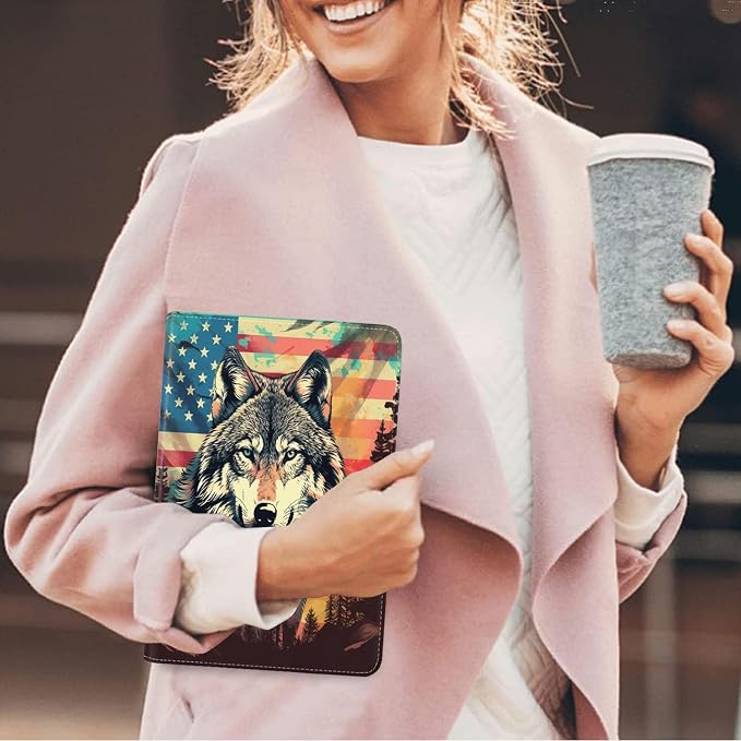American Flag Wolf