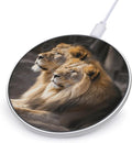 Two Lions Wireless Charger Fast Wireless Charging Pad with USB Cable 10W Anti-Slip Magnetic Wireless Charger Portable Slim Charger Puck Travel Charging Station