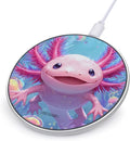 Colorful Axolotl Bubbles Fast Portable Charger 10W Funny Graphic Phone Charging Pad with USB Cable