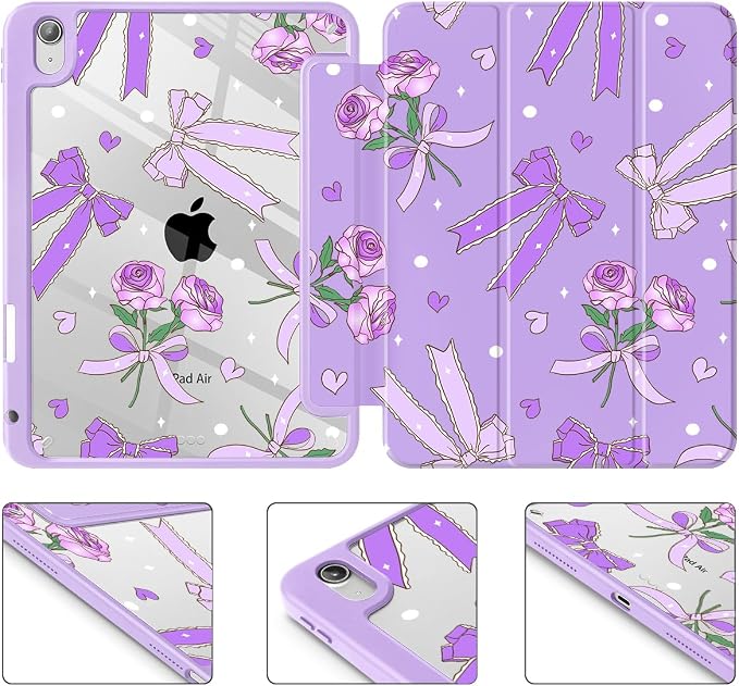 Bow & Rose Purple