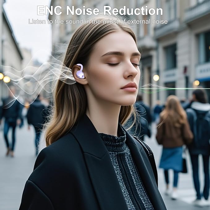 Wireless Earbuds Bluetooth Earbuds Bluetooth 5.4 Headphones 68hrs Playtime Sport Earphones with LED Display ENC Noise Cancelling Mic IPX7 Waterproof Over Ear Ear Buds with Hook for Gym/Workout