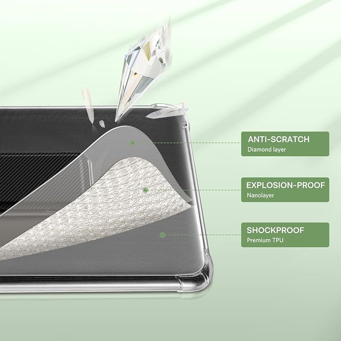 Clear with Carbon Stand