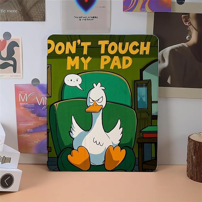 angry duck don't touch my pad