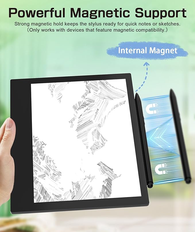 Ciscle Magnetic EMR Stylus Pen for Remarkable 2 No Charging Needed 4096 Pressure Levels Palm Rejection Tilt Support Eraser &amp 5 Replaceable Tips Compatible with EMR Devices
