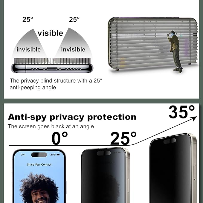 2 Pack Matte Privacy Screen Protector for iPhone 17 Air 6.5-Inch Auto Dust Removal No BubblesAnti-Spy Tempered Glass Film Easy Installation