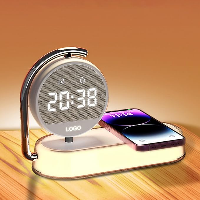 Multi Functional Alarm Clock W001 White