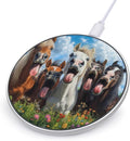 Funny Horse Wireless Charger Anti-Slip Wireless Charging Pad Slim Charger Mat for Men Women