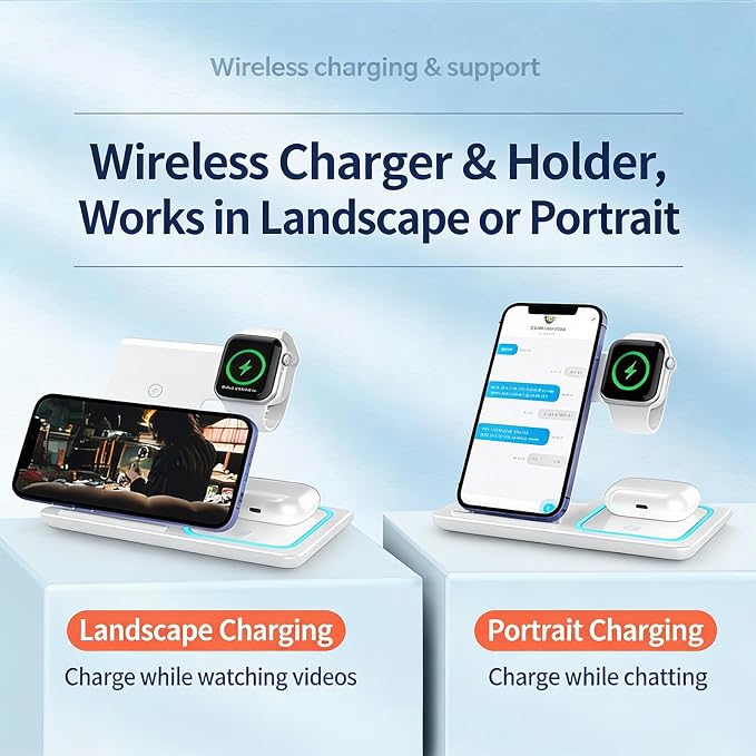 Multifunctional Wireless Charger X455 White