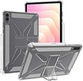 Foldable Stand Clear Case for Samsung Galaxy Tab S11 Ultra 14.6 inch with Pen Slot Clear TPU Back Cover &amp Heat Dissipation &amp Drop-Proof Two Angle Views