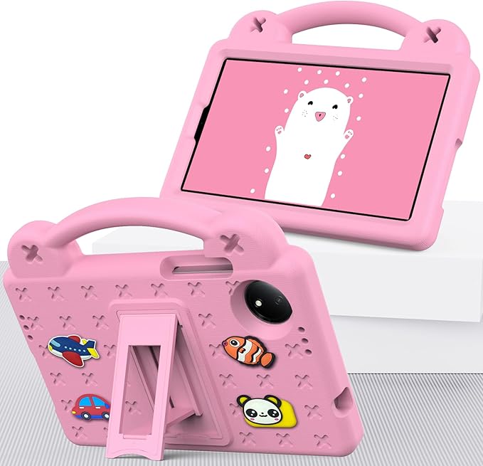 Compatible with Doogee U11/U11 Pro 2025 11 inch/Tab G6/Tab G6+ 11 inch/Infinix Xpad 20 2025 inch/Umidigi G7 Tab Pro 2024 11 inch Tablet Case Shoulder Strap &amp Stand Handle Pink