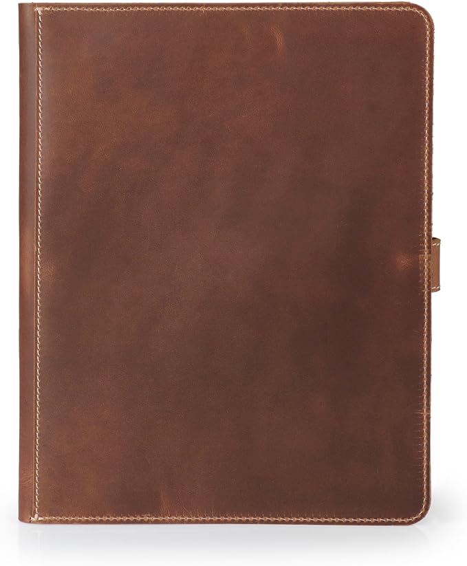 Londo Genuine Leather Tablet Cover – iPad Pro 12.9 Case with Two Card Slots &amp Leather Pen/Apple Pencil Holders