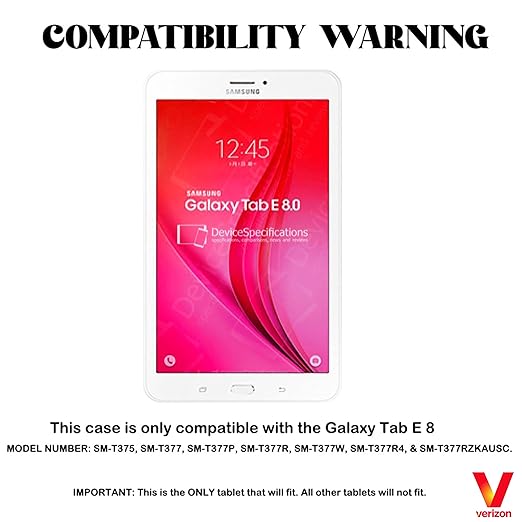 Verizon Rugged Case for Samsung Galaxy Tab E 8''