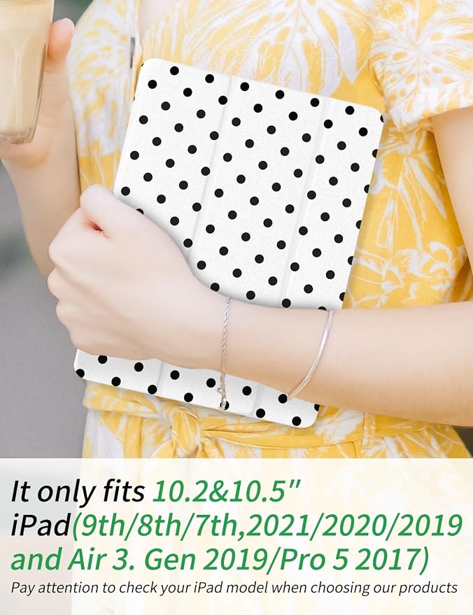 White Polka Dots