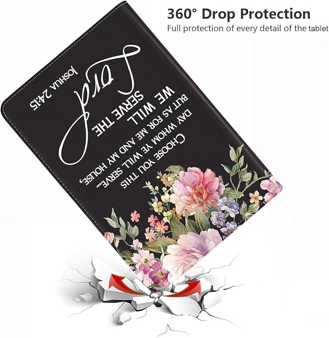 Floral Quote Bible Verse Joshua 24:15