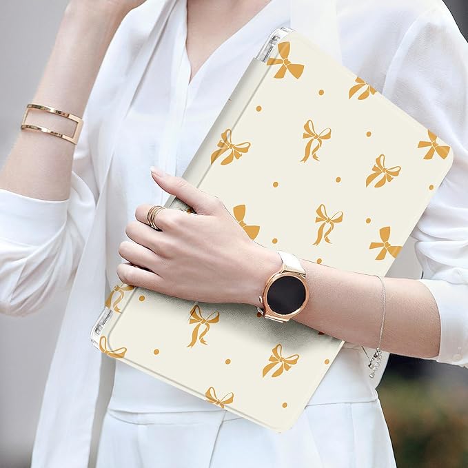 Orange Large Bow - Beige