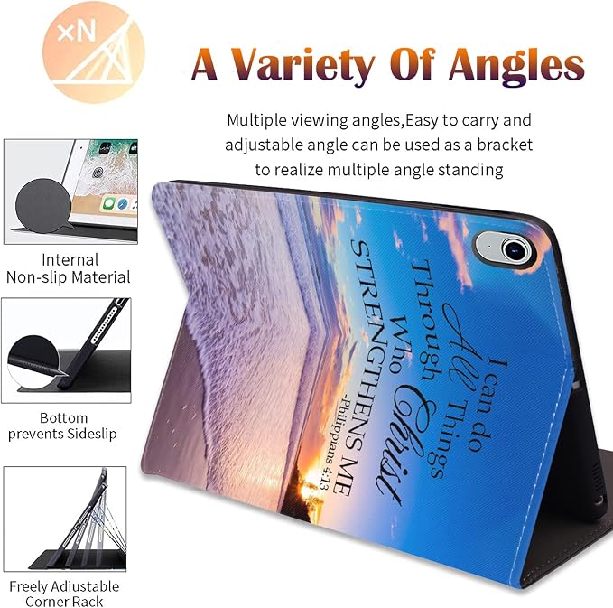 Beach Quoting Bible Verse Philippians 4-13