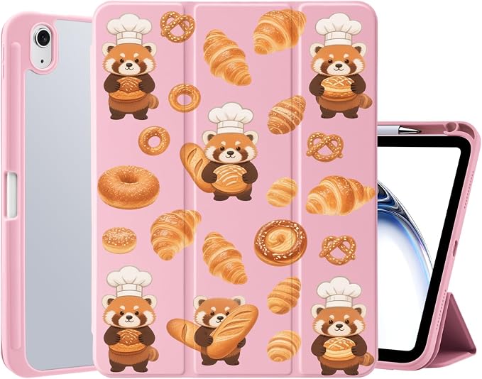 Cute Red Pandas Baking Bread