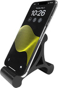 Skalene Phone Stand - 100% Silicone Rubber Adjustable Phone Holder Prop Rest - Desk Office Home Kitchen Accessory (Stealth Black)