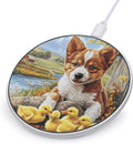 Puppy Dog Yellow Ducklings Phone Charger Magnetic Charging Pad Anti-Slip with USB Cable